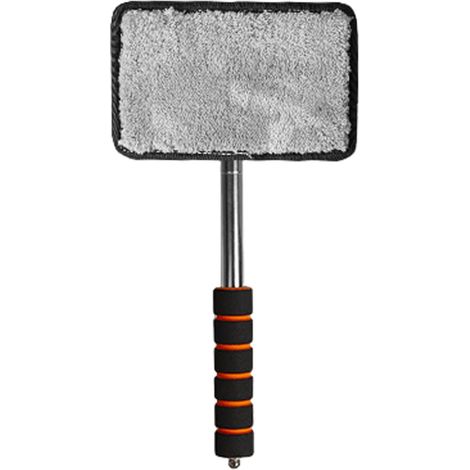 La brosse anti-buée pour voiture, dotée de 6 anneaux de nettoyage et d'un manche ergonomique noir et orange, constitue une solution (1/5)