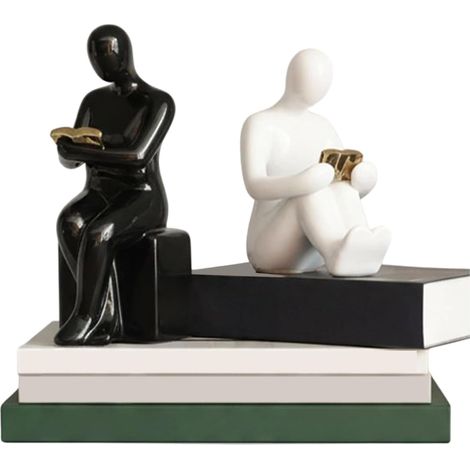 Porte-Livres pour Étagère 3D Silhouette Humaine Présentation Moderne Porte-Livres Décoratifs et Branchés pour Salon Bureau Bureau à Domicile Bibliothèque Table Bureau de Table Cuisine (1/5)