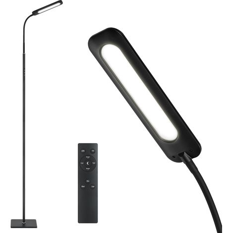 Lampadaire LED avec Télécommande Col-de-Cygne Flexible Dimmable Températures de Couleur Idéale pour Salon Chambre et Bureau 14W 3 (1/5)