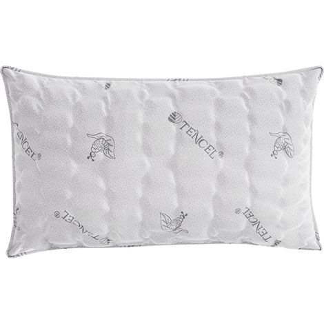 Guanciale 45x75 cm in Memory Foam Tencel Grigio Chiaro (1/2)