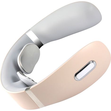Collier Massageur Cervical Électrique Thérapie par Points Chauds Portable Coussin Chauffant pour Épaules et Nuque Rose (1/5)