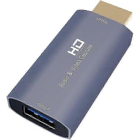 Dispositif d'acquisition vidéo USB 2.0 femelle vers HDMI mâle, compatible avec les systèmes Windows et Mac, version Z51 1128 (1/3)
