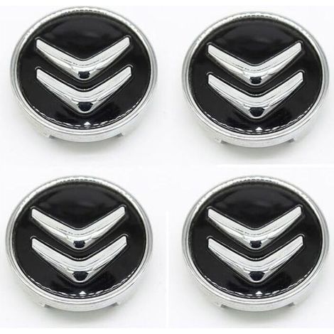 Juego de 4 embellecedores de rueda para Citroën C2 C4 LC5 de 60 mm, impermeables, accesorios (1/4)