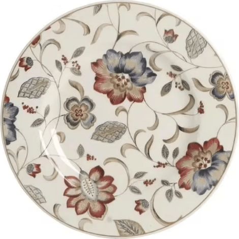 6 x assiettes plates JACOBEAN Floral - 21,3 cm - Porcelaine - Churchill (1/3)