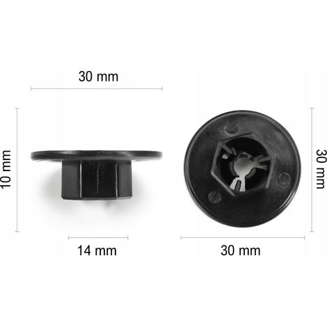 1x clips d'écrous d'aile de roue KIA Sportage Soul Niro (1/5)