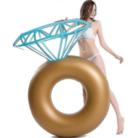 Bouées gonflables en forme de diamant pour adultes, pour la natation en piscine et en extérieur.-AquaForge (1/3)