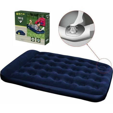 TrAdE Shop Traesio - Materassino Materasso Gonfiabile Campeggio Mare Spiaggia 1/2 Piazza 191x137x22cm 67002 -