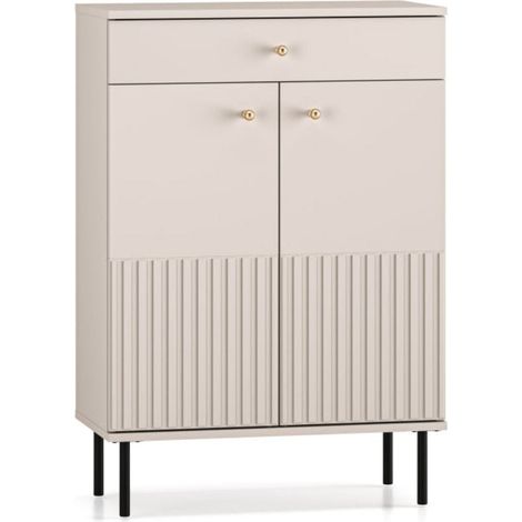 Schuhschrank mit 2 Flügeltüren und 1 Schublade, Modell „Nova Cachemire“ (1/5)