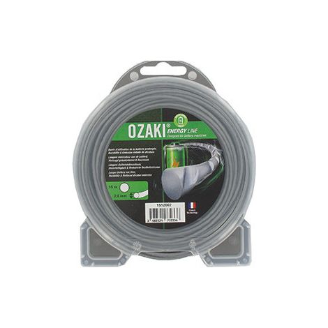 Coque Fil Nylon Ondulé Rond Ozaki Energy Line. - Longueur: 15 M, ø: 2,00mm.