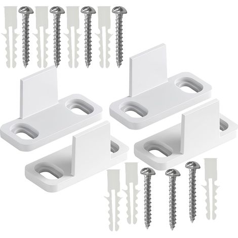 4 pièces Butée de rail pour porte coulissante, plastique (1/5)