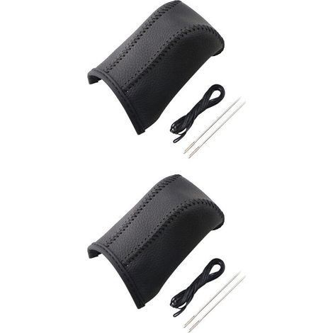 Due copri leva del cambio in vera pelle per Toyota RAV4 (modelli 2014-2019), copri leva del cambio da cucire fai-da-te.