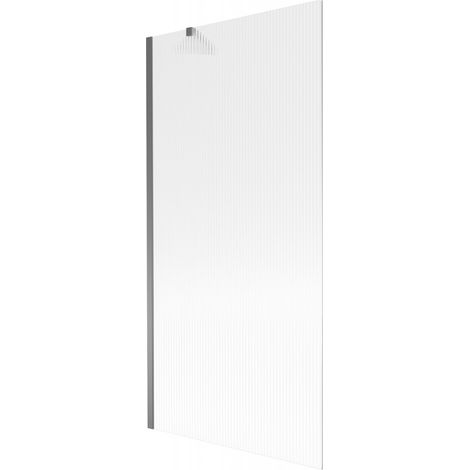 Mexen Next Badewannen-Faltwand 1-teilig 90 x 150 cm, Streifen, Gun Metal - 895-090-000-00-09-95 (1/5)