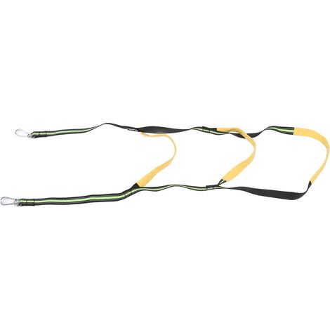 Échelle de bain pliable à 3 marches pour bateau pneumatique, kayak ou canoë, vert fluorescent (1/5)