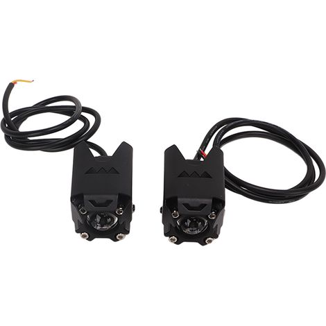 2 Pcs Projecteur LED Moto 60W 4500LM Double Couleur Blanc Ambré Phare Complémentaire Eclairage Exterieur (1/5)