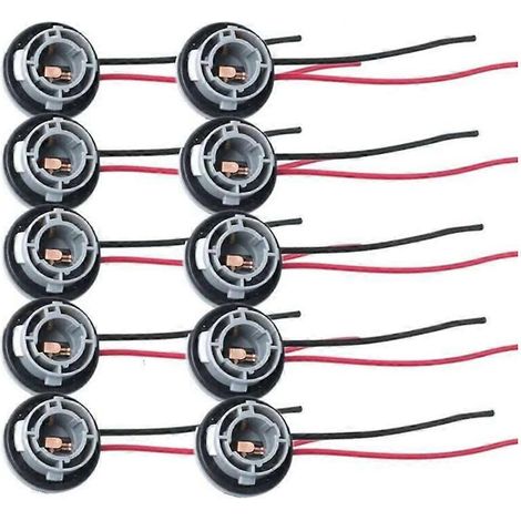 Lot de 10 douilles 1156 382 BA15S avec adaptateur P21W pour ampoules LED de voiture. (1/5)