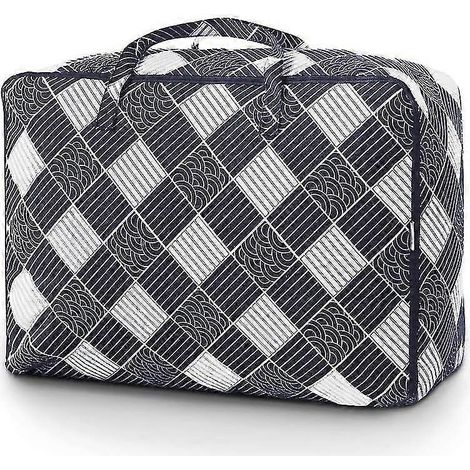 Sacs de rangement pour vêtements et couettes, grand sac de rangement pliable à glisser sous le lit avec poignées de penderie (1/5)