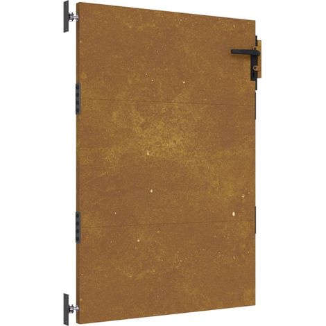 Portail de jardin 85x125 acier corten (1/5)