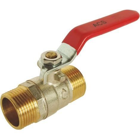 3/4"-Doppelkugelhahn (Außengewinde) – Wirtschaftlich und zuverlässig – Messinggehäuse CW617N – Doppelte O-Ring-Dichtung – 3 Jahre Garantie – Für Warm- und Kaltwasser geeignet (1/5)