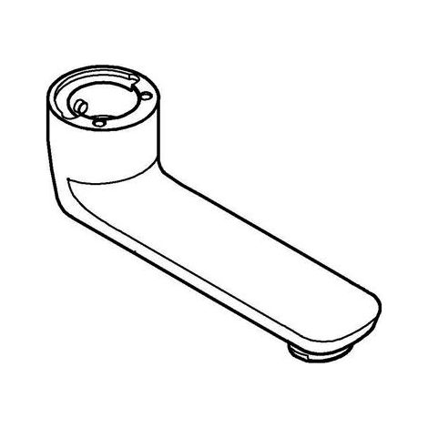 Gussauslauf 13378 Länge 115 mm chrom (1/4)