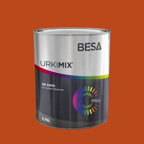 Pot de peinture Polyuréthane / bi composant Orange Rouge RAL 2001  Mat - 250 gr