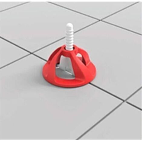 Croisillons carrelage autonivelant 2 mm 100 clips + 100 cadrans réutilisables Shaffer pro système nivellement à visser Kit niveleur carrelage aide à la pose de carreaux pour pose Sols/murs. avec