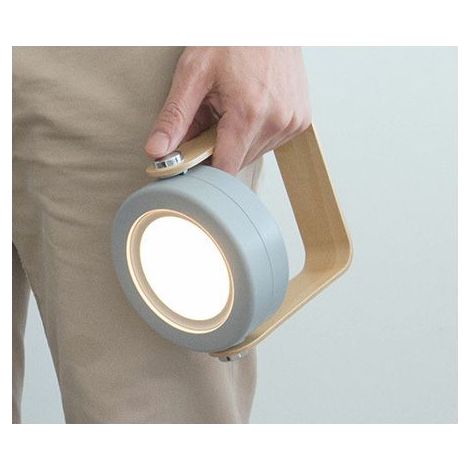 Lampe de chevet Dimmable Touch Light,Lampes de chevet portables pour lampe de chevet avec table de nuit portable Safe Night Light (gris) (1/4)