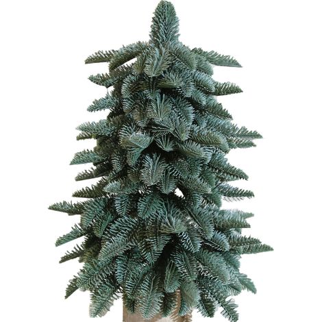 Albero di natale pinetto "Dream" in PE effetto Real Touch e base in legno -45 cm