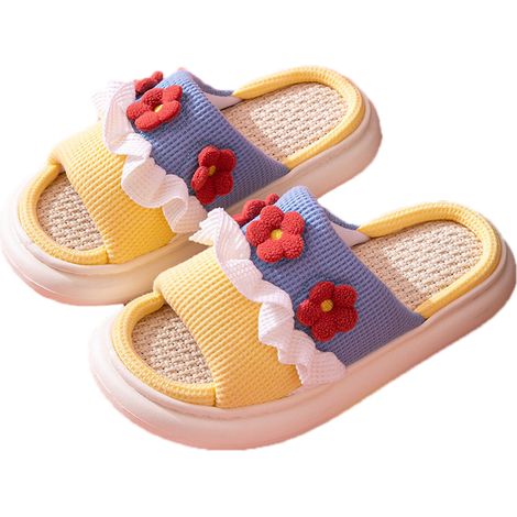 Sandales femme antidérapantes confortables séchage rapide respirantes pour intérieur chambre jaune 38/39 (37-38) (1/5)