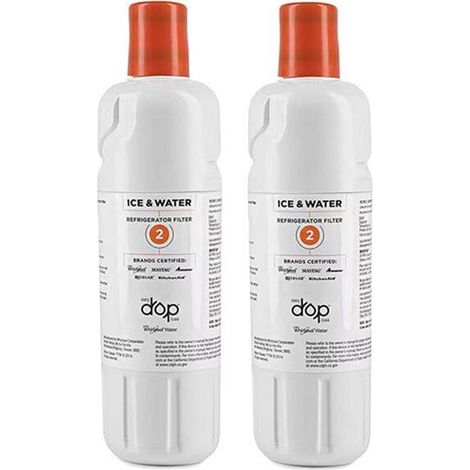 Lot de 2 filtres (EDR2RXD1) Réfrigérateur, filtre à eau du réfrigérateur (1/5)