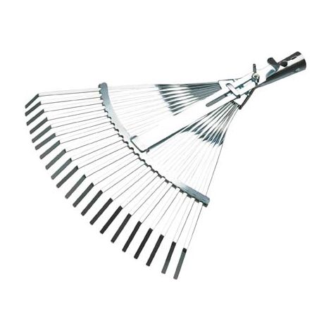 SCOPA GIARDINO A VENTAGLIO 851 AGEF - ACCIAIO ZINC CM 39/48X41,5 O.CONICO MM 26- 2 pezzi
