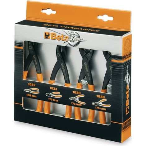 Beta 1031/S4 Serie di pinze per anelli seeger 4 Pz.