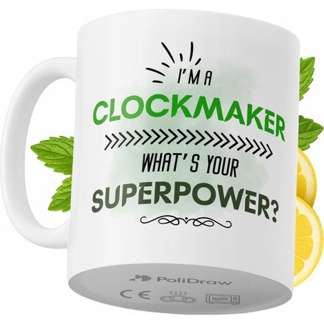 Lustige Kaffeetasse mit witzigem Textdesign für Uhrmacher – ideal für Geburtstage, Namenstage und Feiertage. Hochwertige Tasse für besondere Anlässe, ob zu Hause, im Büro oder bei der Arbeit. Farbe: W