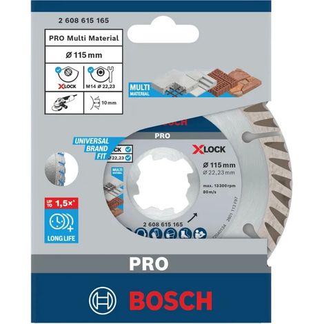 Disque diamant X-LOCK MultiMatériaux, Ø 125 mm, Disque de coupe - BOSCH - 2608615286 (1/4)
