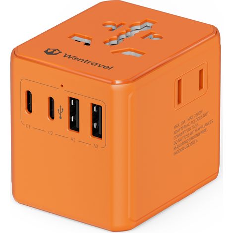 Adaptateur électrique pour voyages à l'étranger, adaptateur européen, multiprise, adaptateur universel (1/3)