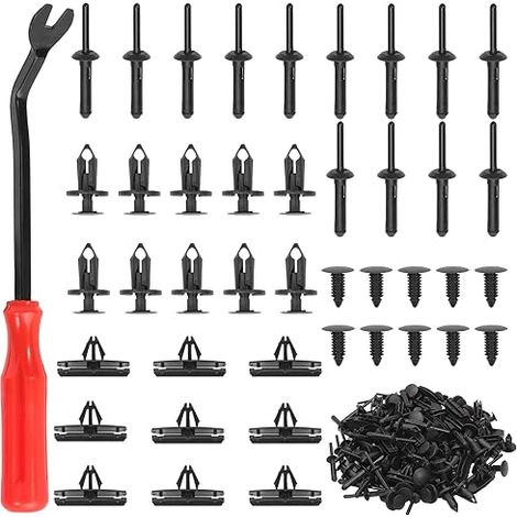 Lot de 121 rivets de fixation en plastique pour pare-chocs de radiateur 2007-2022, 2005-2010, 2002-2010, 6030441, 6503598, 6506007AA 68039280 AA (1/5)