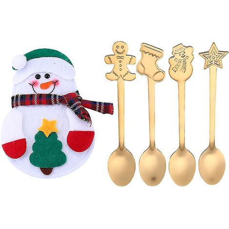 Lot de 5 cuillères de table pour Noël