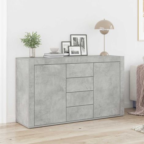 vidaXL Sideboard Beton Grau 120 x 36 x 69 cm Holzwerkstoff (1/5)