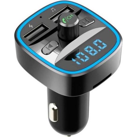 Émetteur FM Sans Fil - Bluetooth 5.0 - Lecteur MP3 Carte TF - Kit Mains Libres Voiture - 1 Pièce (1/4)