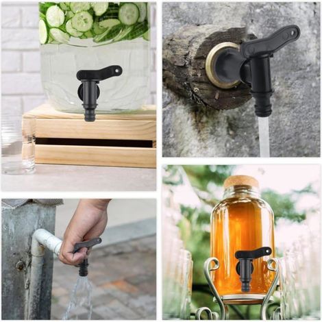 2 Pièces Robinet Cuve Plastique Pour Citerne De Pluie - Pour Le Jardin, L'Industrie, Maison, Récupérateur Eau (1/4)