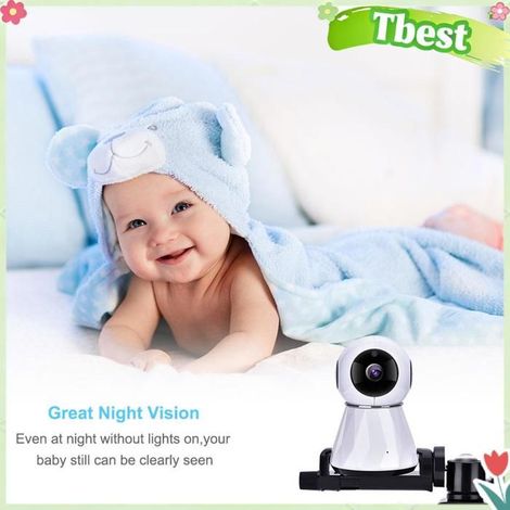 Tbest support à pince pour caméra bébé Support de Caméra pour bébé, Angle Réglable de 0 à 360 ° Horizontal et quincaillerie kit (1/5)