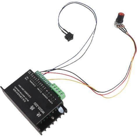 Brushless Motor Driver Controller, WS55-220 DC 48V 500W CNC Brushless Spindle BLDC Motor Driver Controller 20-50VDC Motor Driver (1/5)