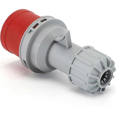 Connecteur de prise et de fiche étanche de qualité industrielle, connexion électrique étanche 5 broches 32A, prise murale, fiche standard européenne. (1/2)