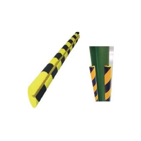 Goma espuma para vigas PU208RB Negro / Amarillo 1.000xØ100x(40x7.5)