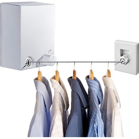 Trade Shop - Rack-Rack einziehbares Stahl gesperrtes Seil 4.2MT ausdehnbar für den Außeninnenraum - (1/5)