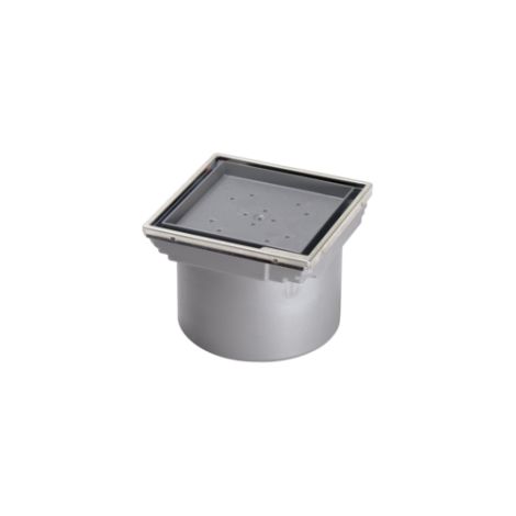 Kessel Aufsatzstück befliesbar, 132x132mm, V2A, 48211 (1/2)