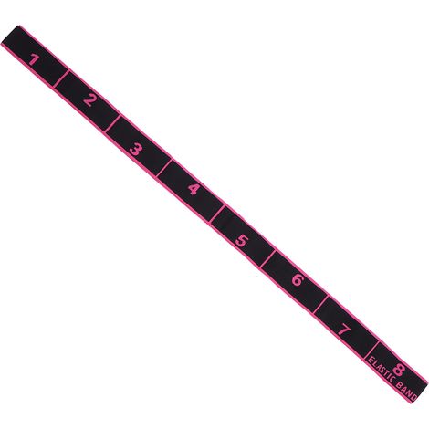 Bande de résistance pour yoga, danse latine, sangle de traction, ceinture élastique de fitness et d'étirement, rose et rouge numéro (1/5)
