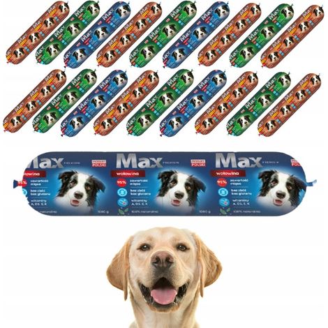 Croquettes pour chien MAX, mélange de saveurs, 19 sachets, 1 kg + OFFRE SPÉCIALE