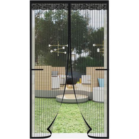 Zanzariera Magnetica Balcone/Terrazzo Nera 85 x 215 cm (1/5)