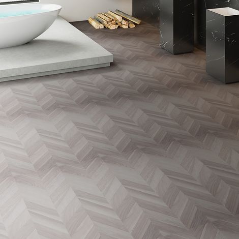 36Pcs Chevron Self-Adhesive PVC Flooring Planks (1/5)