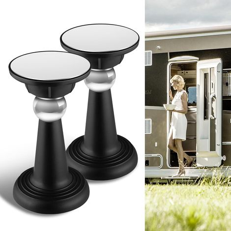 Pestillo magnético para puerta de RV, caravana, remolque, autocaravana, compartimentos de barco, carga y camión (negro, 4 pulgadas, paquete de 2) (1/5)